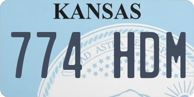 KS license plate 774HDM