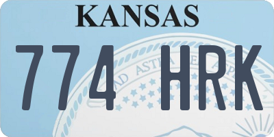 KS license plate 774HRK