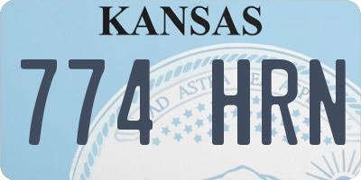 KS license plate 774HRN