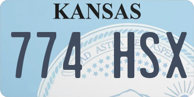 KS license plate 774HSX