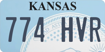 KS license plate 774HVR