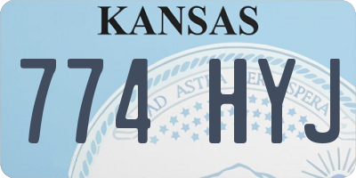 KS license plate 774HYJ