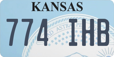 KS license plate 774IHB