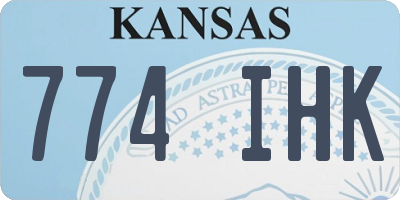 KS license plate 774IHK