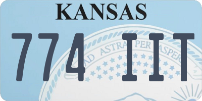 KS license plate 774IIT