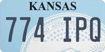 KS license plate 774IPQ