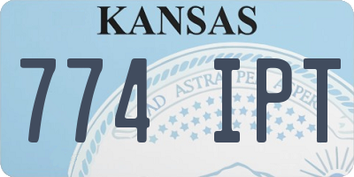 KS license plate 774IPT