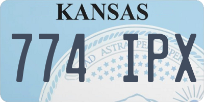 KS license plate 774IPX