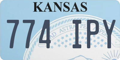 KS license plate 774IPY