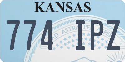 KS license plate 774IPZ