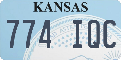 KS license plate 774IQC