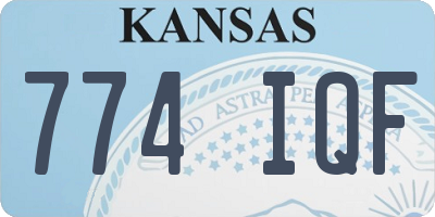 KS license plate 774IQF