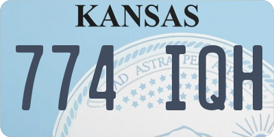 KS license plate 774IQH
