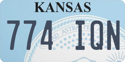 KS license plate 774IQN