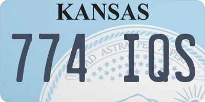 KS license plate 774IQS