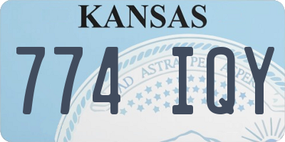 KS license plate 774IQY