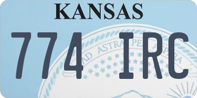 KS license plate 774IRC