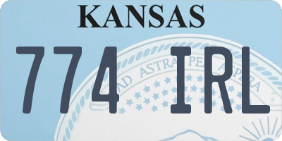 KS license plate 774IRL