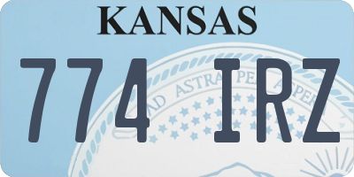 KS license plate 774IRZ
