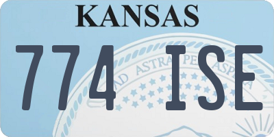 KS license plate 774ISE