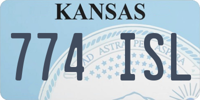 KS license plate 774ISL