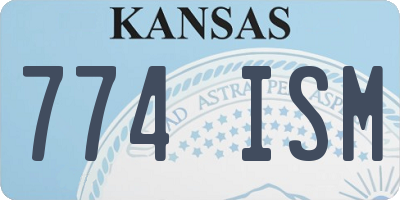 KS license plate 774ISM