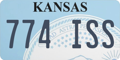 KS license plate 774ISS