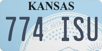 KS license plate 774ISU