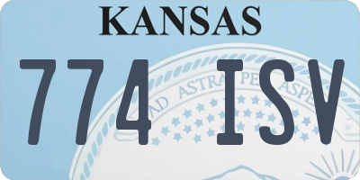KS license plate 774ISV