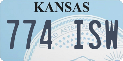 KS license plate 774ISW
