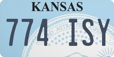 KS license plate 774ISY