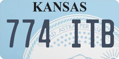 KS license plate 774ITB