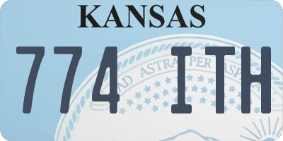 KS license plate 774ITH