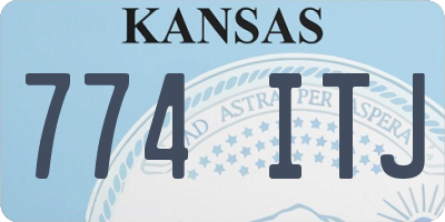 KS license plate 774ITJ