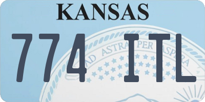 KS license plate 774ITL