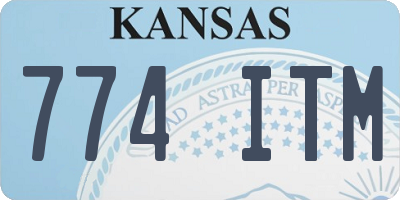 KS license plate 774ITM
