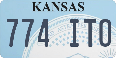 KS license plate 774ITO