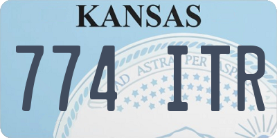 KS license plate 774ITR