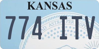 KS license plate 774ITV