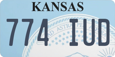 KS license plate 774IUD