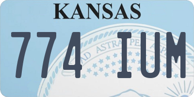 KS license plate 774IUM
