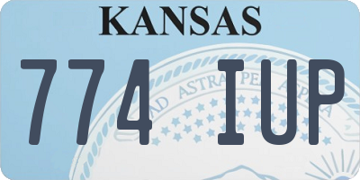KS license plate 774IUP