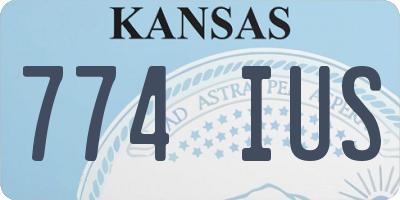 KS license plate 774IUS
