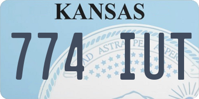 KS license plate 774IUT