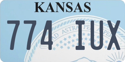 KS license plate 774IUX