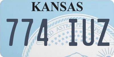 KS license plate 774IUZ