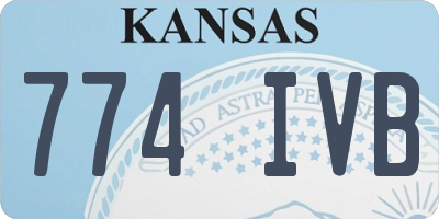 KS license plate 774IVB