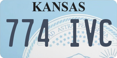KS license plate 774IVC