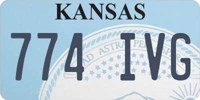 KS license plate 774IVG