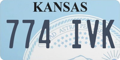 KS license plate 774IVK